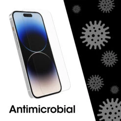 Alternative view of OtterBox IPhone 14 Pro Amplify Glass Antimicrobial Screen Protector