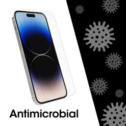 Alternative view of OtterBox IPhone 14 Pro Max Amplify Glass Antimicrobial Screen Protector