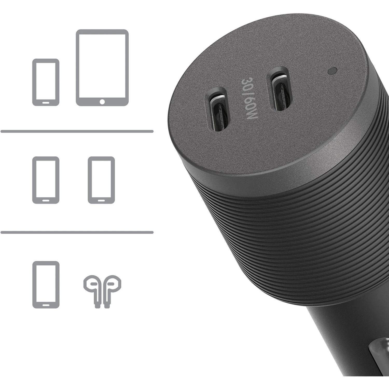 OtterBox Premium Pro Fast Charge USB-C Car Charger - 60W 5 OtterBox Premium Pro Fast Charge USB-C Car Charger - 60W - Image 5