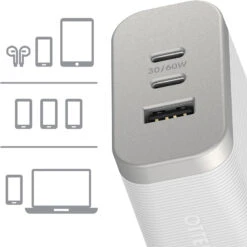 OtterBox Premium Pro Fast Charge USB-C Wall Charger - 72W 10 OtterBox Premium Pro Fast Charge USB-C Wall Charger - 72W -OtterBox Deals Store premium pro fast c wall 72w white multiple devices 5