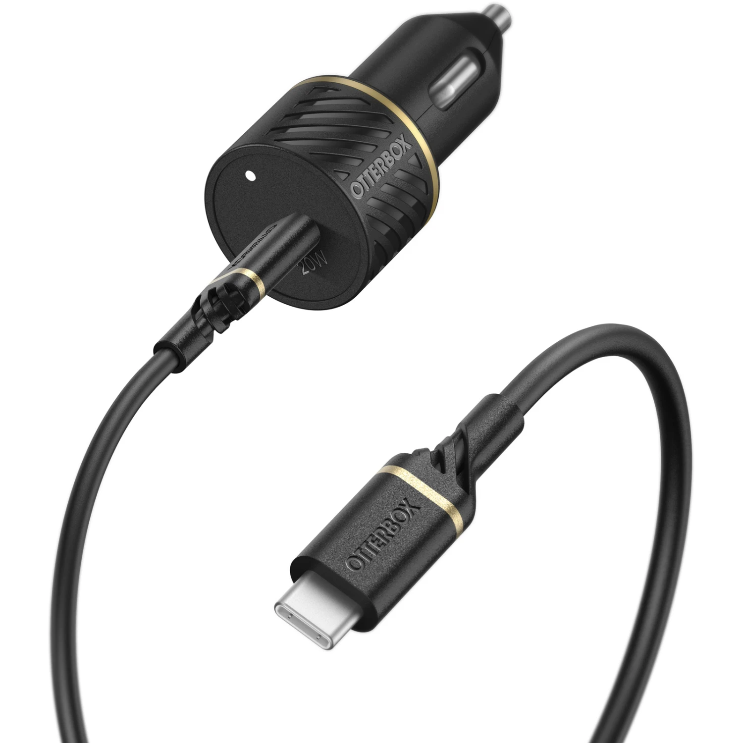 OtterBox USB-C To USB-C Fast Charge Car Charging Kit, 20W 1 OtterBox USB-C To USB-C Fast Charge Car Charging Kit, 20W