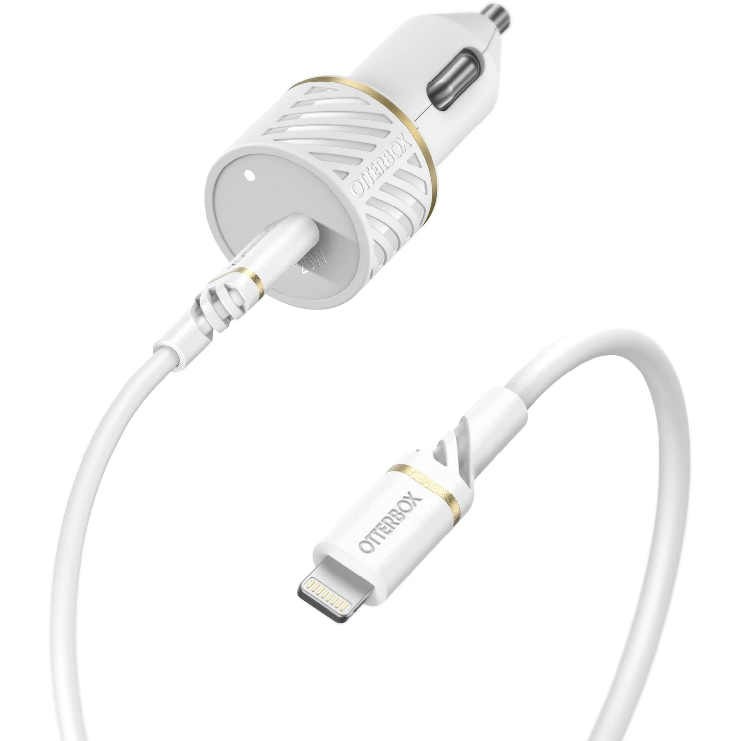 OtterBox Lightning To USB-C Fast Charge Car Charging Kit, 20W 1 OtterBox Lightning To USB-C Fast Charge Car Charging Kit, 20W