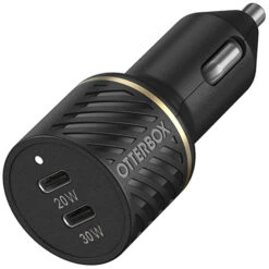 OtterBox USB-C Fast Charge Dual Port Car Charger, 50W Combined