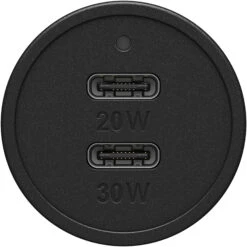 Alternative view of OtterBox USB-C Fast Charge Dual Port Car Charger, 50W Combined