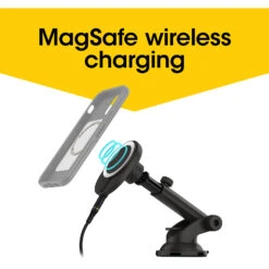 Alternative view of OtterBox Wireless Charger Dash & Windshield Mount For MagSafe (7.5W)
